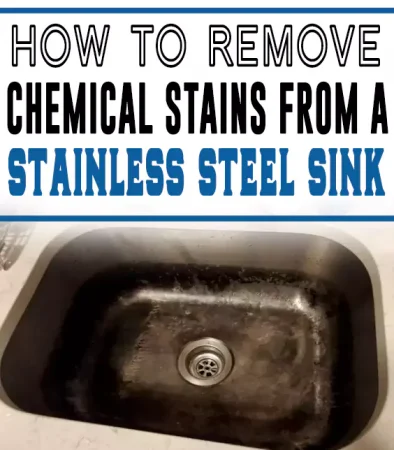 How to Remove Chemical Stains from a Stainless Steel Sink