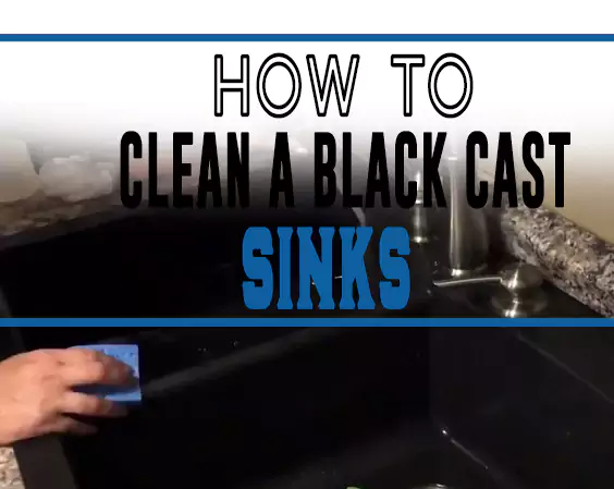 How to Clean a Black Cast Iron Sink