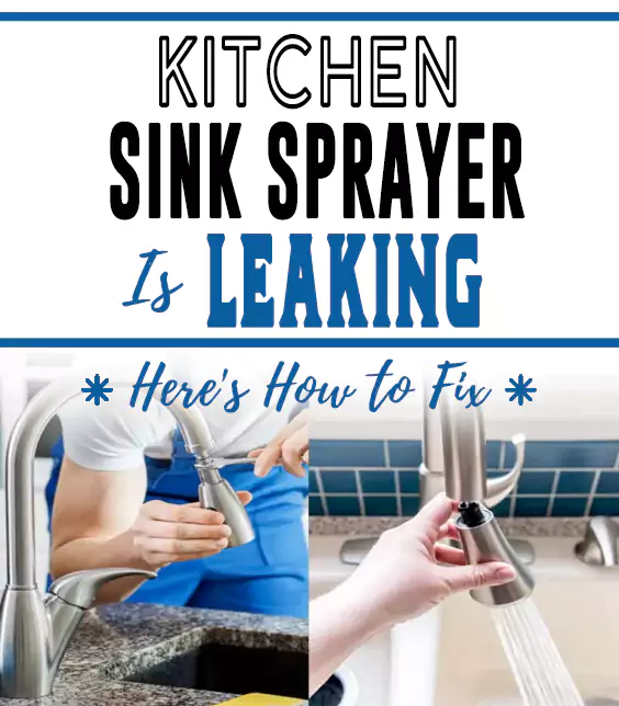 How To Fix A Leaking Kitchen Sink Sprayer